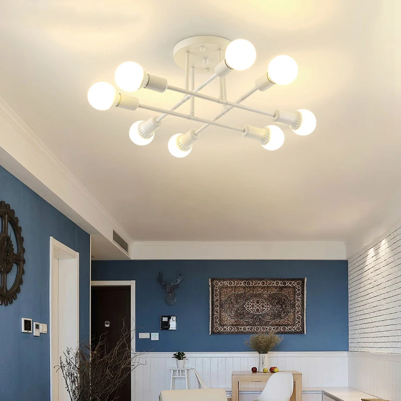 White/Black/Gold LED Chandelier Ceiling For Living Room Indoor Bedroom Hanging Lights AC90V - 260V Iron Simple Chandeliers
White/Black/Gold LED Chandelier Ceiling For Living Room Indoor Bedroom Hanging Lights AC90V - 260V Iron Simple Chandeliers