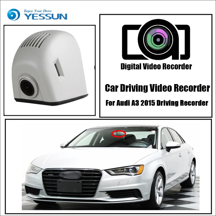 

YESSUN for Audi A3 MQB 8V Sedan Cabrio Sportback S3 RS3 2012~2019 Car DVR Wifi Video Recorder Dash Cam Camera Night Vision