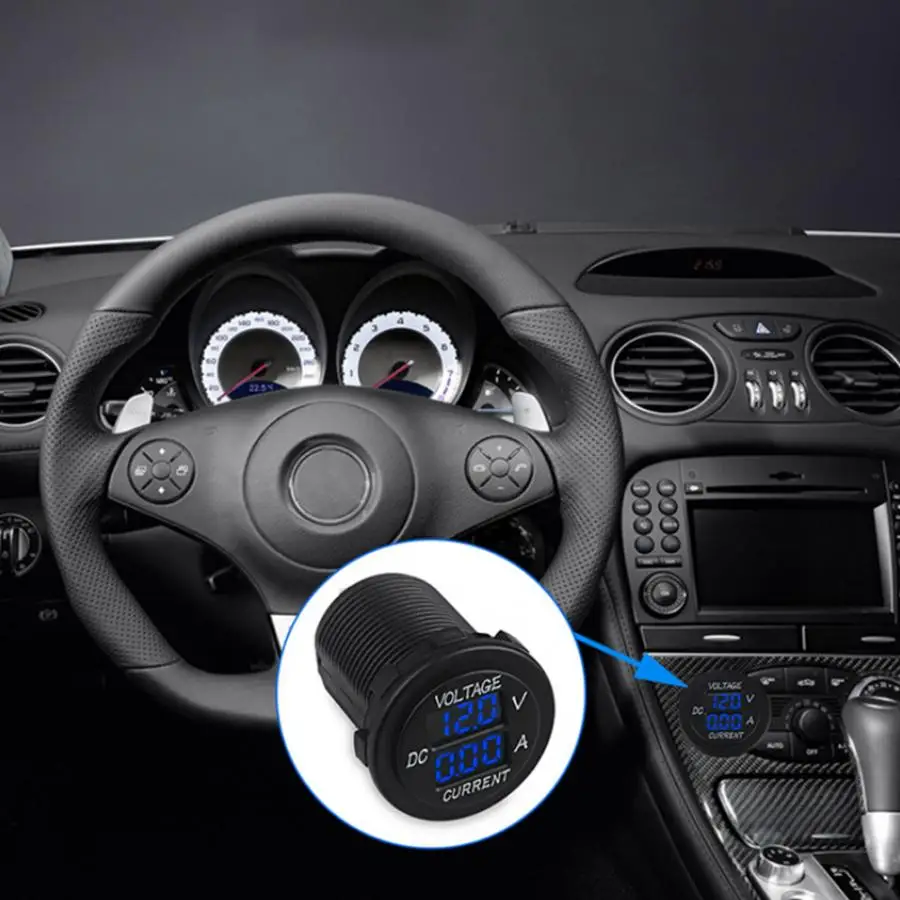 Digital LED Voltmeter Ammeter Round Gauge Current Meter for Motorcycle Car Boat Voltage Meter Voltage Detector auto parts
Digital LED Voltmeter Ammeter Round Gauge Current Meter for Motorcycle Car Boat Voltage Meter Voltage Detector auto parts