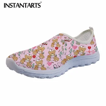 INSTANTARTS Pediatrics Bear/Nursing Printed Woman Running Shoes Breathable Slip On Air Mesh Sneakers Pink Summer Athletic Shoes
INSTANTARTS Pediatrics Bear/Nursing Printed Woman Running Shoes Breathable Slip On Air Mesh Sneakers Pink Summer Athletic Shoes