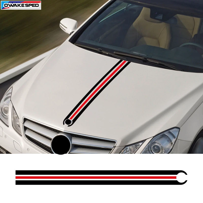 Racing Stripes Car Hood Stickers Engine Cover Decal Sticker For Mercedes Benz A C W213 W214 CLA45 GLA W176 C117 W204 W205 AMG
Racing Stripes Car Hood Stickers Engine Cover Decal Sticker For Mercedes Benz A C W213 W214 CLA45 GLA W176 C117 W204 W205 AMG