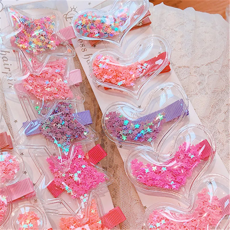 Sale 1PC Plastic Candy Color Shining Kids Hair Clips Star Transparent Heart Star Children Hairpins Baby Barrette
Sale 1PC Plastic Candy Color Shining Kids Hair Clips Star Transparent Heart Star Children Hairpins Baby Barrette