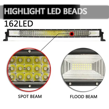 New 32 inch 162LED 486W 48600LM Work Light Fog Bar Combo Offroad Pickup ATV Driving Light Low Consumption
New 32 inch 162LED 486W 48600LM Work Light Fog Bar Combo Offroad Pickup ATV Driving Light Low Consumption
