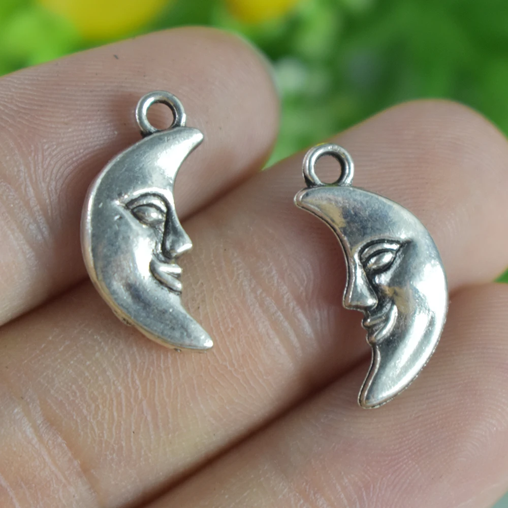 16pieces 19x8mm Antique Sliver Charm Pendant Moon Jewelry Making DIY Handmade Craft
16pieces 19x8mm Antique Sliver Charm Pendant Moon Jewelry Making DIY Handmade Craft