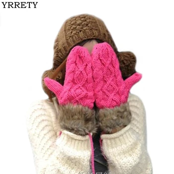 YRRETY Women Winter Fashion Hand-Knitted Glove Thick Cashmere Adult Warm Knit Fur Finger Warm Gloves Soft Lady Mittens Long Rope
YRRETY Women Winter Fashion Hand-Knitted Glove Thick Cashmere Adult Warm Knit Fur Finger Warm Gloves Soft Lady Mittens Long Rope