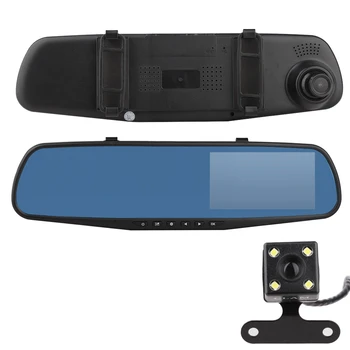 New 1080P Full HD 4.3'' Car Rear View Mirror Camera LCD Dual Lens Vehicle Dashboard Camera Car DVR Video Recorder
New 1080P Full HD 4.3'' Car Rear View Mirror Camera LCD Dual Lens Vehicle Dashboard Camera Car DVR Video Recorder