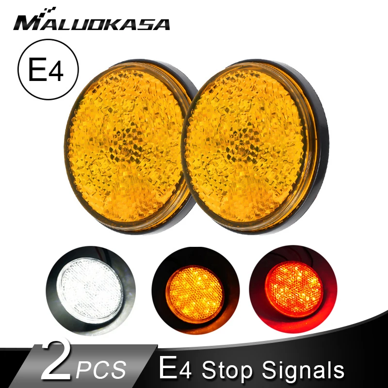 2PCS Motorcycle Turn Signals 24SMD Tail Braking Lights E4 Stop Signals ATV LED Reflectors/Truck Side Warning Light Bulbs Blinker
2PCS Motorcycle Turn Signals 24SMD Tail Braking Lights E4 Stop Signals ATV LED Reflectors/Truck Side Warning Light Bulbs Blinker