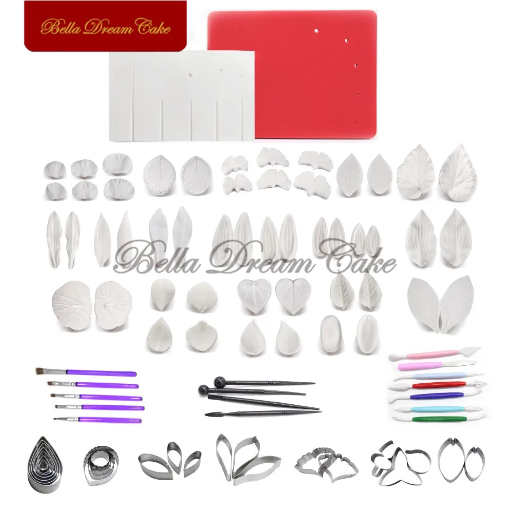 Leaves Petal Silicone Veiner Mold With Stainless Steel Cutter Brush Foam Mat Set Fondant Sugarcraft Baking Cake Decorating Tool
Leaves Petal Silicone Veiner Mold With Stainless Steel Cutter Brush Foam Mat Set Fondant Sugarcraft Baking Cake Decorating Tool