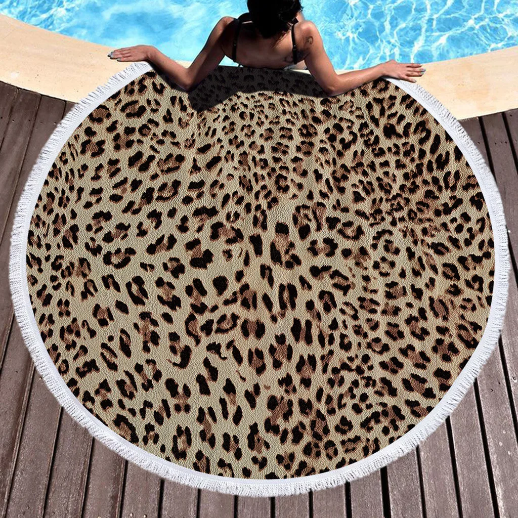1 PC Leopard Tablecloth Round Beach Pool Home Shower Towel Blanket Table Cloth Yoga Mat Party Table Cover Cloth Wipe Covers New
1 PC Leopard Tablecloth Round Beach Pool Home Shower Towel Blanket Table Cloth Yoga Mat Party Table Cover Cloth Wipe Covers New