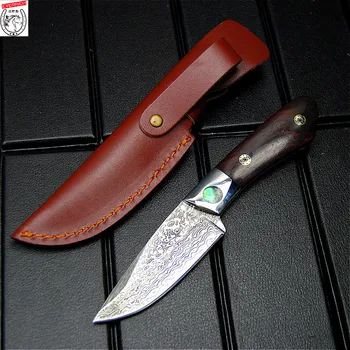 EVERRICH Pear wood handle Damascus steel outdoor straight knife 60HRC high hardness straight knife Japanese hunting knife
EVERRICH Pear wood handle Damascus steel outdoor straight knife 60HRC high hardness straight knife Japanese hunting knife
