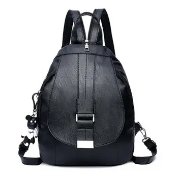 Women's backpack PU leather fashion solid color school bag multi-function travel canta shoulder bag
Women's backpack PU leather fashion solid color school bag multi-function travel canta shoulder bag