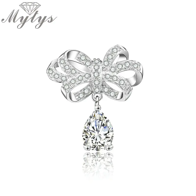 Mytys Fashion Bowknot Brooch Pins Silver AAA Cubic Zircon Small Pins for Lapel Dresses Coat Sweater Collar Jewelry Gift X339
Mytys Fashion Bowknot Brooch Pins Silver AAA Cubic Zircon Small Pins for Lapel Dresses Coat Sweater Collar Jewelry Gift X339