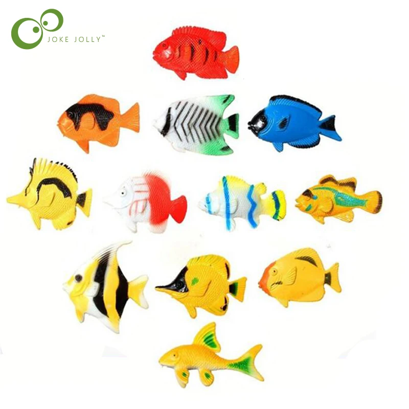 12Pcs/Set Tropical Ocean Fish Pet Figures Toy Gift Sea Life Model Toys PVC Pool Fish Toy Early Education Mini Marine Animals WYQ
12Pcs/Set Tropical Ocean Fish Pet Figures Toy Gift Sea Life Model Toys PVC Pool Fish Toy Early Education Mini Marine Animals WYQ