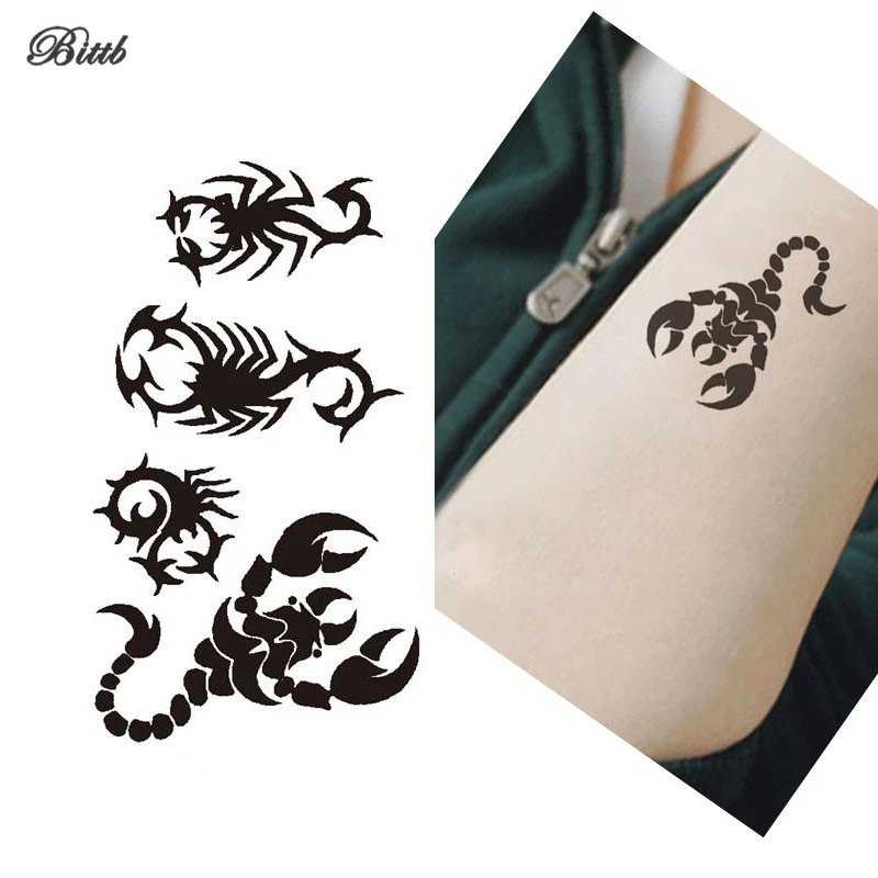 Bittb 5PC Black Scorpion Design Waterproof Temporary Tattoo Personalized Body Arm Art Tattoo Stickers Fake Temporary Decals
Bittb 5PC Black Scorpion Design Waterproof Temporary Tattoo Personalized Body Arm Art Tattoo Stickers Fake Temporary Decals