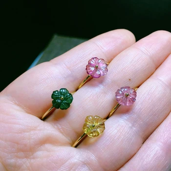 14k solid gold Natural tourmaline flower design very fine tail Ring For Women Fine Jewelry
14k solid gold Natural tourmaline flower design very fine tail Ring For Women Fine Jewelry