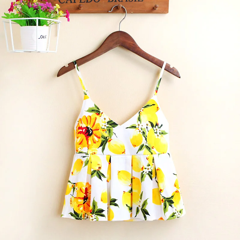 2018 New Floral Print Tops Women Camis Summer Clothing Camisole V-Neck Sleeveless Short Vest Vantage Slim Sexy Top Cloths Mw185
2018 New Floral Print Tops Women Camis Summer Clothing Camisole V-Neck Sleeveless Short Vest Vantage Slim Sexy Top Cloths Mw185