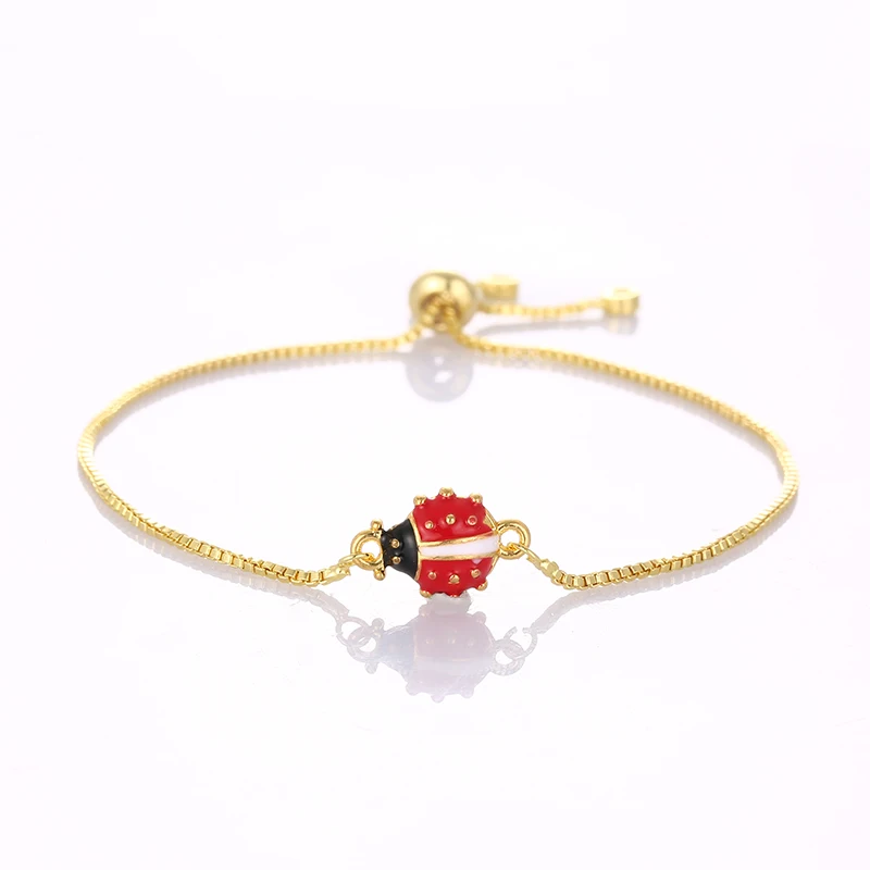 Fashion Classic Animal Magic Ladybug Lady Lucky Adjustable Child Size Bracelet Charm Female Gift Party Jewelry Wholesale
Fashion Classic Animal Magic Ladybug Lady Lucky Adjustable Child Size Bracelet Charm Female Gift Party Jewelry Wholesale