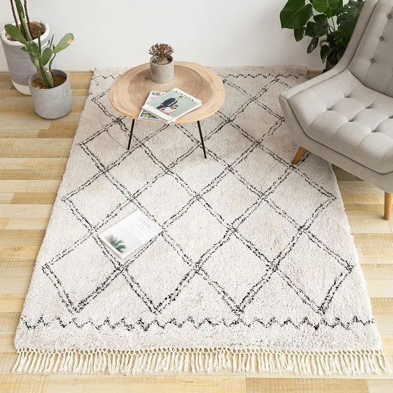 Area Rugs Sophia Moroccan Diamond Tassel Shag Rug beige color, Morocco style Beni Ourain rug ,
Area Rugs Sophia Moroccan Diamond Tassel Shag Rug beige color, Morocco style Beni Ourain rug ,