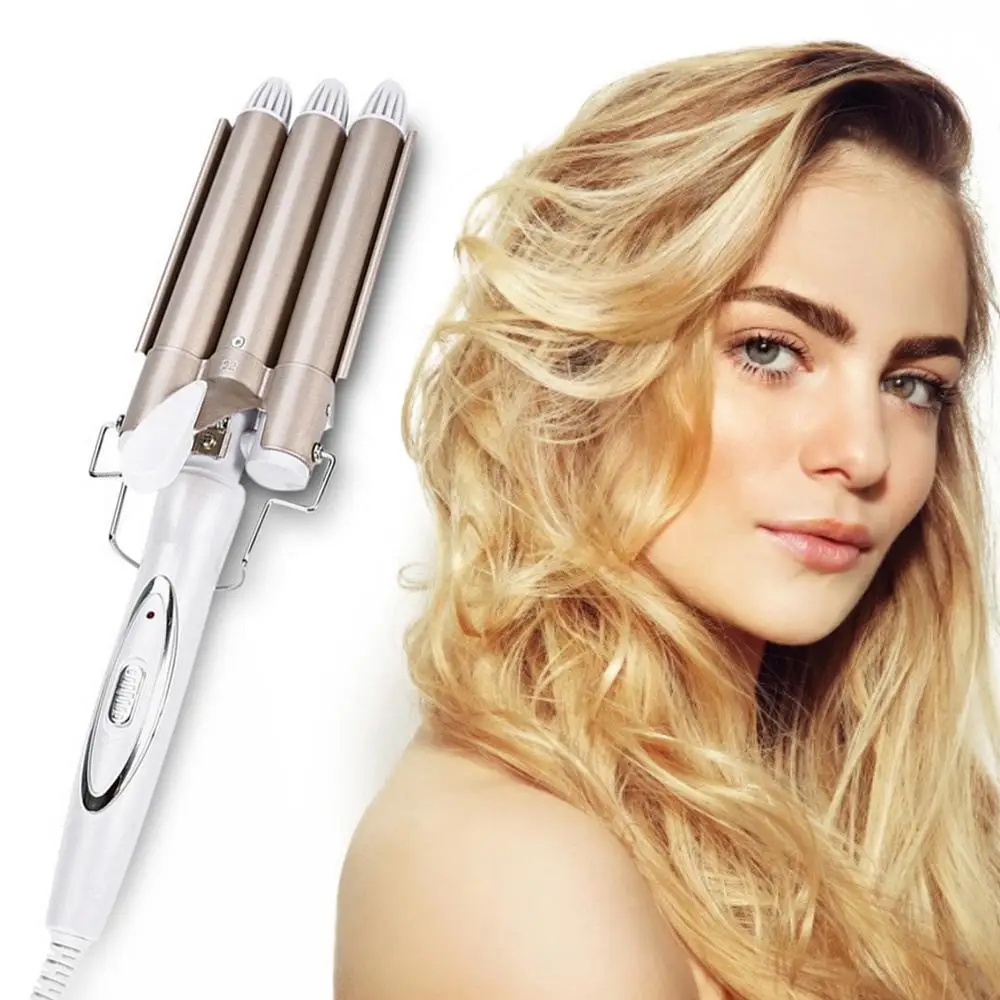 High Quality Professional Hair Curling Iron Ceramic Triple Barrel Hair Curler Hair Waver Styling Tools Hair Styler 110-220V
High Quality Professional Hair Curling Iron Ceramic Triple Barrel Hair Curler Hair Waver Styling Tools Hair Styler 110-220V