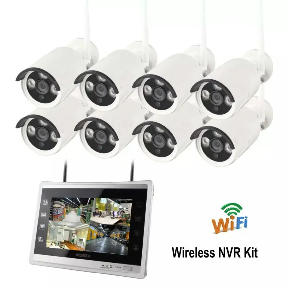 YobangSecurity 12" Inch Monitor 8CH WIFI NVR KIT 1.3MP 960P Wireless Outdoor IP Camera Home Security Surveillance Camera System
YobangSecurity 12" Inch Monitor 8CH WIFI NVR KIT 1.3MP 960P Wireless Outdoor IP Camera Home Security Surveillance Camera System