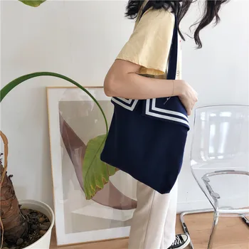 YILE Navy Stripe Cotton Canvas Eco Shopping Tote Shoulder Bag Black Blue White Red YXE127
YILE Navy Stripe Cotton Canvas Eco Shopping Tote Shoulder Bag Black Blue White Red YXE127