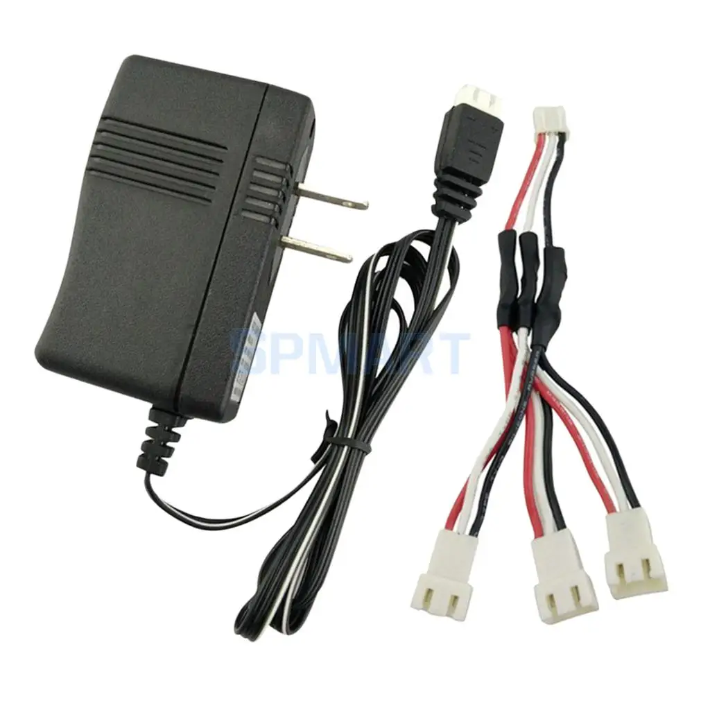 US Plug Battery Charger+3 in 1 Charge Cable Line for SYMA X8SW X8SC X8C X8G X8HW X8HC RC Drone