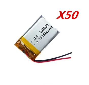 50pcs Rechargeable Li-Po battery 052030 502030 3.7V 250mah MP3 MP4 toy polymer lithium battery For GPS MID Bluetooth Headset
50pcs Rechargeable Li-Po battery 052030 502030 3.7V 250mah MP3 MP4 toy polymer lithium battery For GPS MID Bluetooth Headset