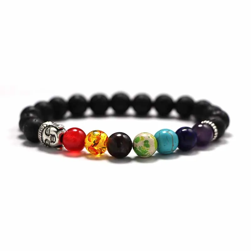 Bracelet Men Newst 7 Chakra Black Lava Healing Manual Balance Beads Natural Stone Yoga Bracelet for Women Kralen Armband
Bracelet Men Newst 7 Chakra Black Lava Healing Manual Balance Beads Natural Stone Yoga Bracelet for Women Kralen Armband
