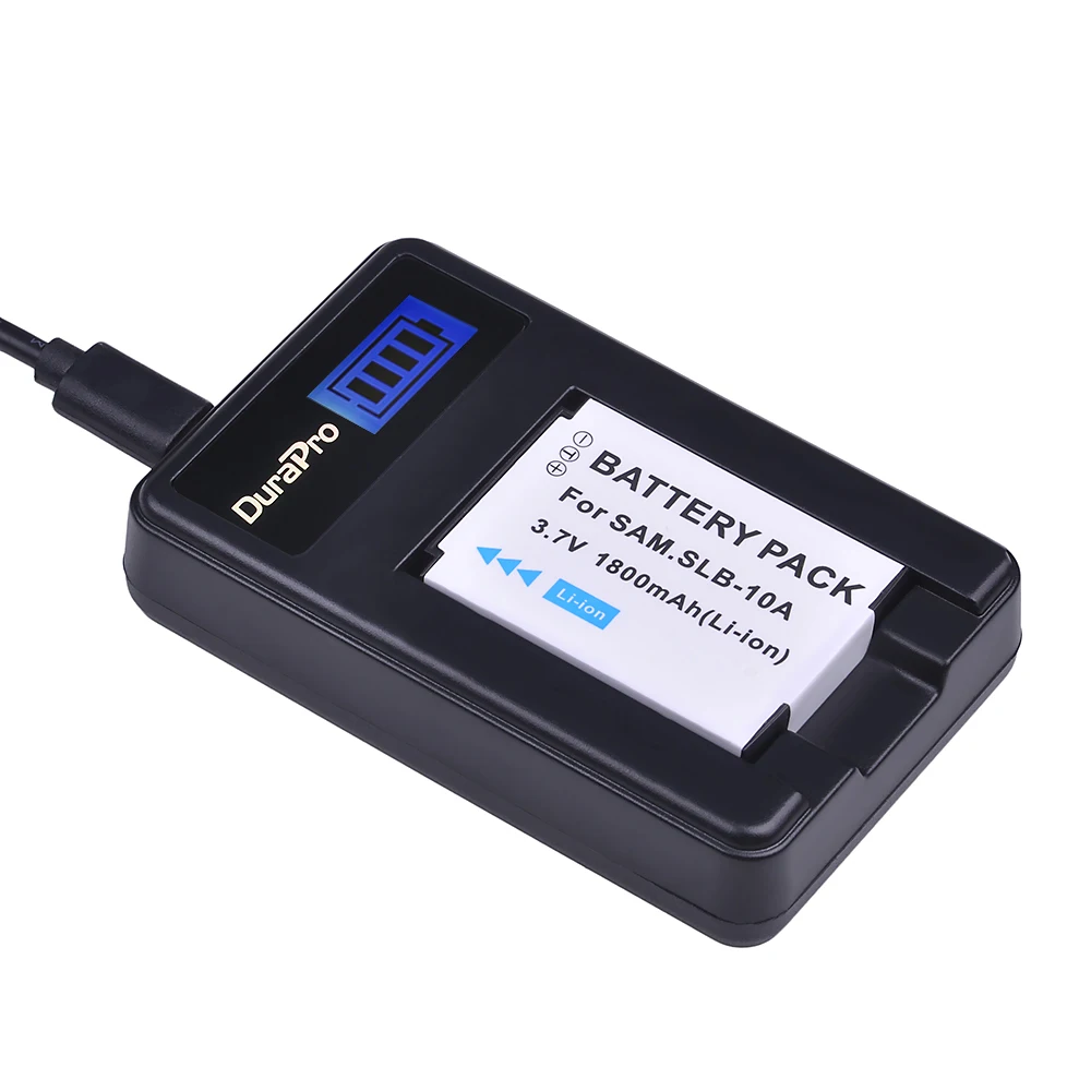 1pc 1800mAH SLB-10A SLB 10A SLB10A Camera Battery + LCD Charger for Samsung EX2F WB150F WB250F WB350F WB750 WB800F WB500 WB550
1pc 1800mAH SLB-10A SLB 10A SLB10A Camera Battery + LCD Charger for Samsung EX2F WB150F WB250F WB350F WB750 WB800F WB500 WB550