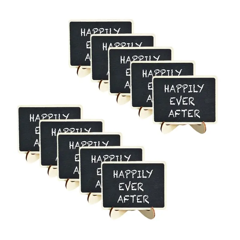10Pcs Rectangle Wooden Mini Blackboard For Wedding Party Decorations Chalkboards Message Board
10Pcs Rectangle Wooden Mini Blackboard For Wedding Party Decorations Chalkboards Message Board