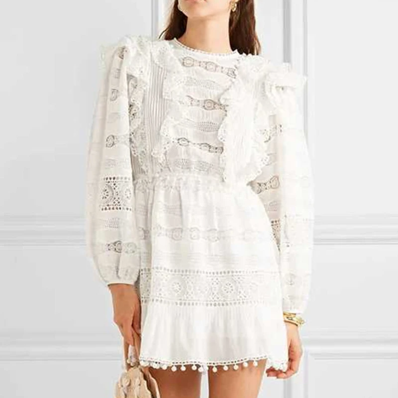 Fashion Newest Stylish 2019 Runway Designer Dress Women's Long Sleeve Ruffle Lace Dress
Fashion Newest Stylish 2019 Runway Designer Dress Women's Long Sleeve Ruffle Lace Dress