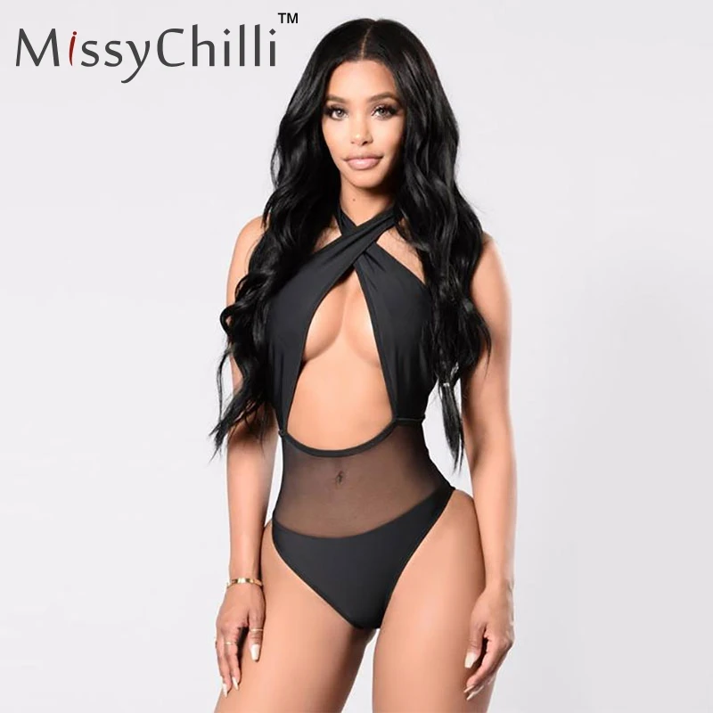 MissyChilli Sexy black backless beach bodysuit Women bodycon mesh bodysuit Female summer elegant party swimwear bodysuit vintage
MissyChilli Sexy black backless beach bodysuit Women bodycon mesh bodysuit Female summer elegant party swimwear bodysuit vintage