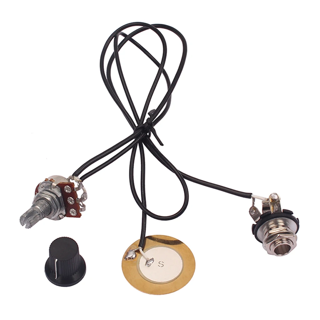 Guitar Piezo Discs Leads with Volume Control Knob for Cigar Box Guitar Mandolin Violin Replacement Accessories
Guitar Piezo Discs Leads with Volume Control Knob for Cigar Box Guitar Mandolin Violin Replacement Accessories