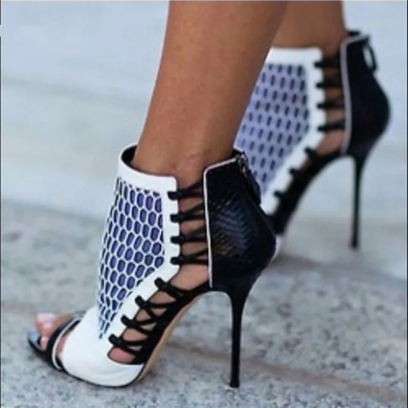 Botines Mujer 2019 Sexy Summer Leather High Heel Open Toe Pumps Boots Woman Patchwork Cut-Outs Stilettos Shoes
Botines Mujer 2019 Sexy Summer Leather High Heel Open Toe Pumps Boots Woman Patchwork Cut-Outs Stilettos Shoes