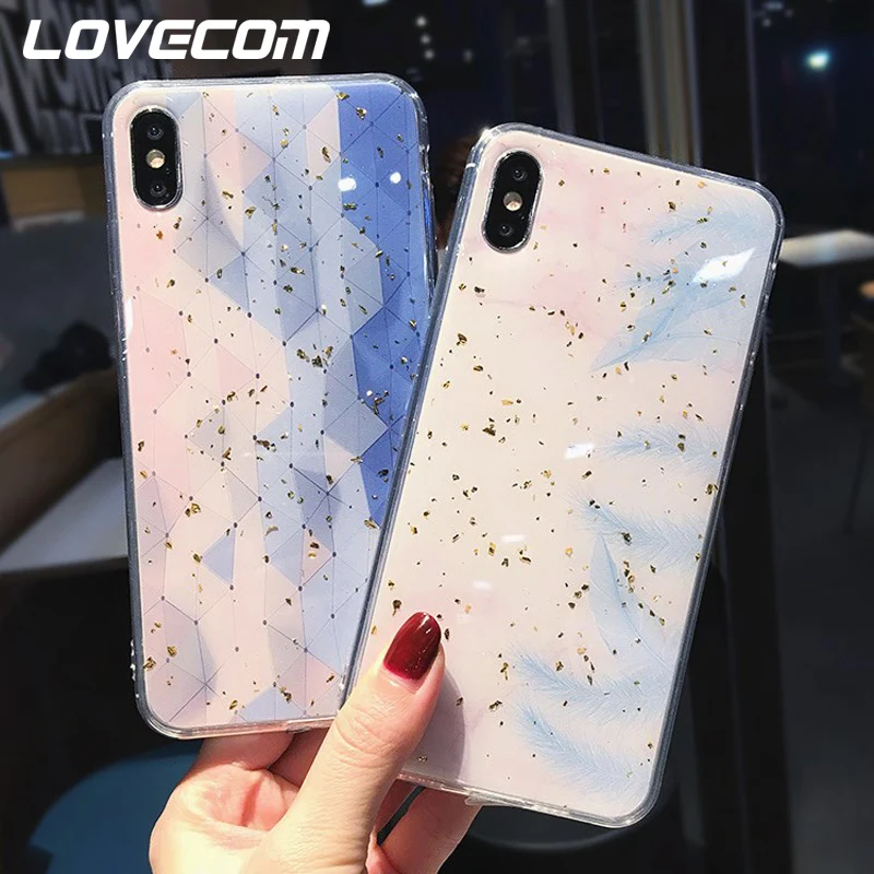 LOVECOM Gold Powder Gradual Color Feather Phone Cases For iPhone XS Max XR XS X 6 6S 7 8 Plus Soft Epoxy Back Cover Coque Gift
LOVECOM Gold Powder Gradual Color Feather Phone Cases For iPhone XS Max XR XS X 6 6S 7 8 Plus Soft Epoxy Back Cover Coque Gift