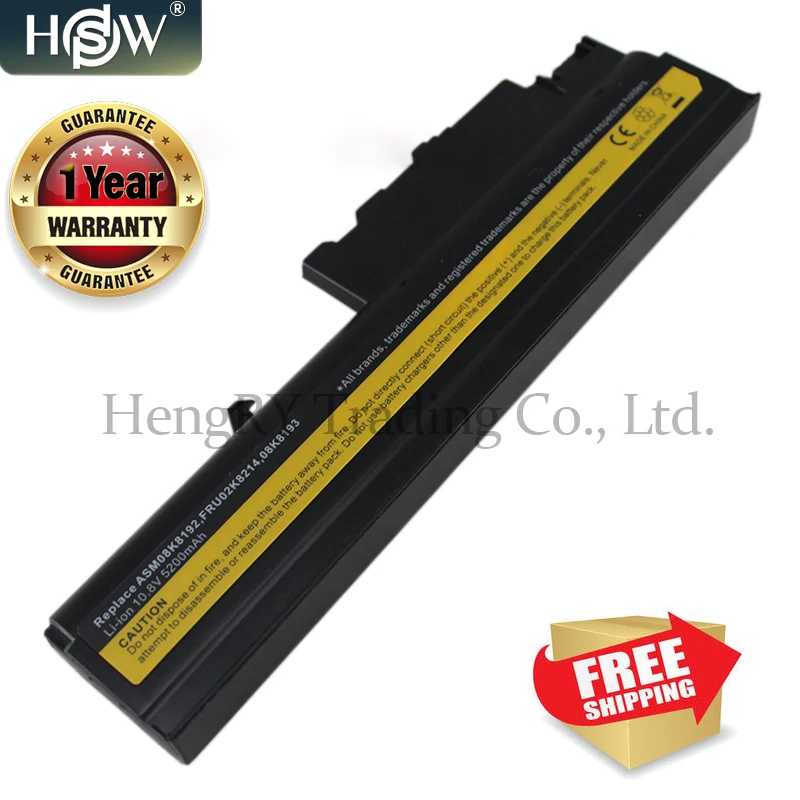 HSW 5200mAh 6 Cell Replacement Laptop Battery for IBM ThinkPad R50 R50E R50P R51 R52 T40 T40P T41 T41P T42 T42P T43 T43P
HSW 5200mAh 6 Cell Replacement Laptop Battery for IBM ThinkPad R50 R50E R50P R51 R52 T40 T40P T41 T41P T42 T42P T43 T43P