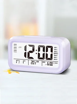Charging Electronic Alarm Clock Student with Silent Creative Simple Room Bedside Luminous Children Digital Smart Clock 3DNZL17