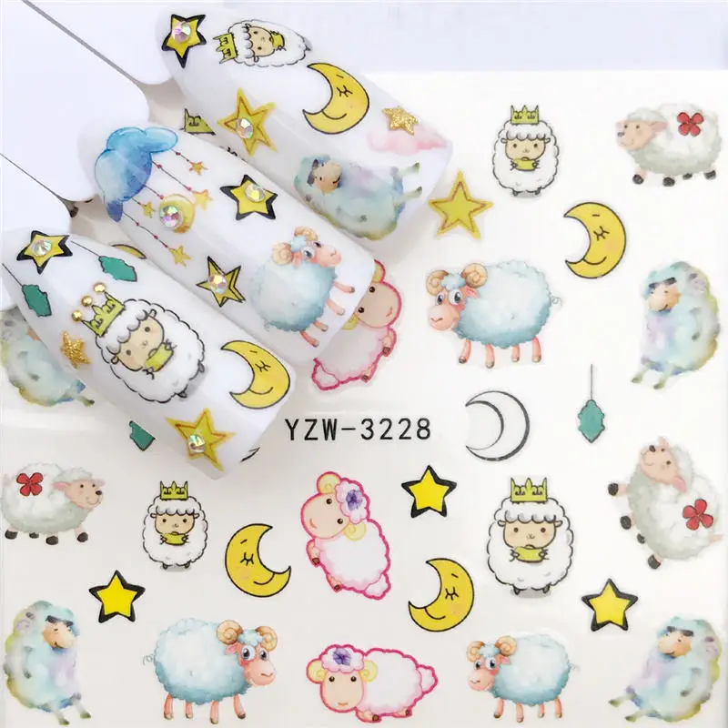 ZKO 1 Sheet New Sheep Wraps Sticker for 3d Nail Art Decals Necklace Black/White Lace Pattern Decoration Manicure
ZKO 1 Sheet New Sheep Wraps Sticker for 3d Nail Art Decals Necklace Black/White Lace Pattern Decoration Manicure