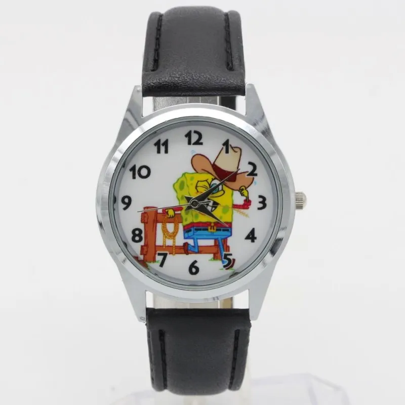 2019 children boys girls fashion cartoon Spongebob quartz wrist watches students kids fashion leather strap watch
2019 children boys girls fashion cartoon Spongebob quartz wrist watches students kids fashion leather strap watch