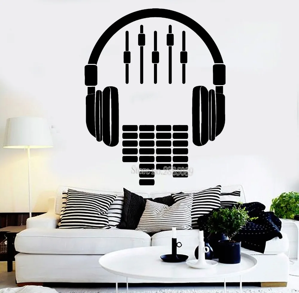 New Creative Art Vinyl Wall Sticker Headphones Sound Musical Stickers Living Room Sofa Background Decor Boy's Room Decals LA437
New Creative Art Vinyl Wall Sticker Headphones Sound Musical Stickers Living Room Sofa Background Decor Boy's Room Decals LA437