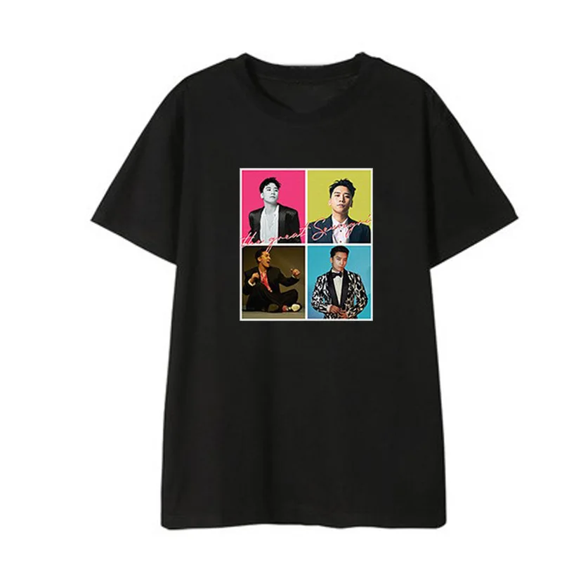 kpop BIG BANG SeungRi Album THE GREAT SEUNGRI Same short-sleeved tshirt Should aid clothes men and women Korean clothes
kpop BIG BANG SeungRi Album THE GREAT SEUNGRI Same short-sleeved tshirt Should aid clothes men and women Korean clothes