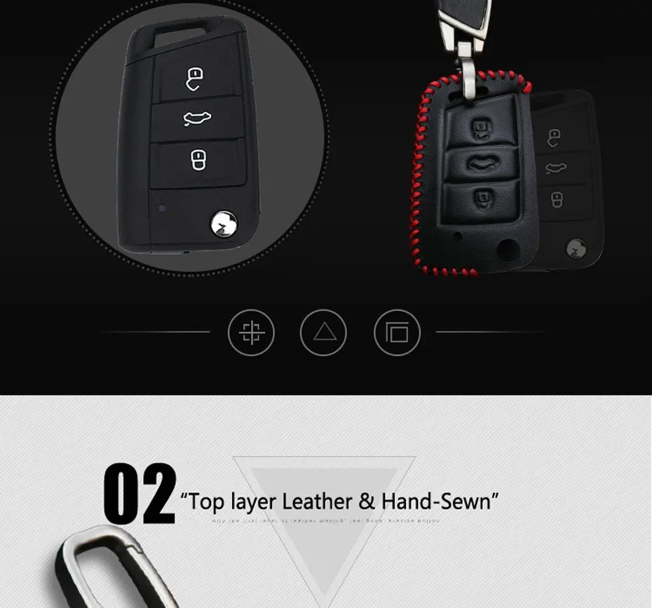 Car Key Cover Case For Volkswagen VW (3)