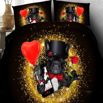 Gentleman Mobile Dog Pattern Black Duvet Cover,Hypoallergenic Breathable Soft Cotton Microfiber with Hidden Zipper 3/4 Pieces
Gentleman Mobile Dog Pattern Black Duvet Cover,Hypoallergenic Breathable Soft Cotton Microfiber with Hidden Zipper 3/4 Pieces