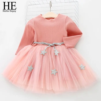 HE Hello Enjoy Kids Dresses For Girls Long Sleeve Solid Ball Gown Party Christening Dress For Baby Girl Clothes Birthday Outfit
HE Hello Enjoy Kids Dresses For Girls Long Sleeve Solid Ball Gown Party Christening Dress For Baby Girl Clothes Birthday Outfit