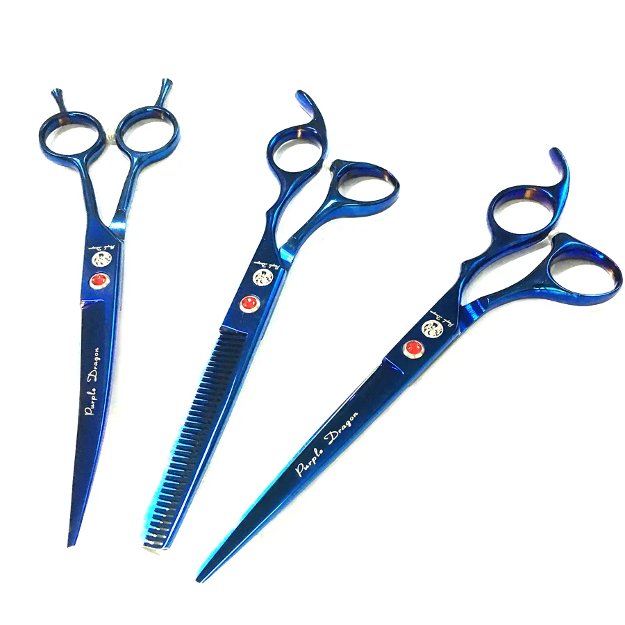 Purple Dragon 7 inch Professional Pet Dog Grooming Scissors Straight Thinning Curved Shears Pet Haircut Tools
Purple Dragon 7 inch Professional Pet Dog Grooming Scissors Straight Thinning Curved Shears Pet Haircut Tools