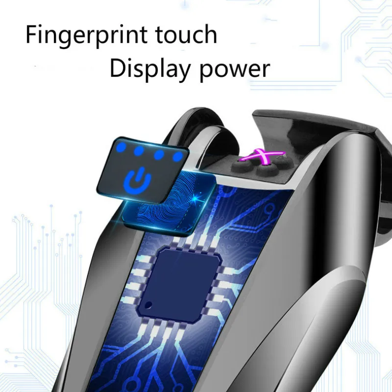 Sanqiao 2018 New Intelligent Display Double Arc Lighter Metal Fingerprint touch Dual Flame Electronic USB Cigarette Lighter
Sanqiao 2018 New Intelligent Display Double Arc Lighter Metal Fingerprint touch Dual Flame Electronic USB Cigarette Lighter