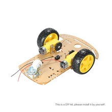 2WD 2 roues Smart voiture châssis kit de bricolage haute qualité moteurs traçage voiture avec encodeur de vitesse 2 moteur 1:48 pour Arduino(China)