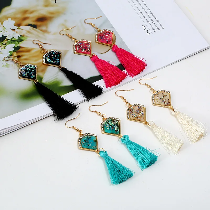 FLDZ Classic Tassel Earrings Ladies Elegant Sequins Red Blue Black White Long Pendant For Women Fashion Jewelry Long Earings
FLDZ Classic Tassel Earrings Ladies Elegant Sequins Red Blue Black White Long Pendant For Women Fashion Jewelry Long Earings