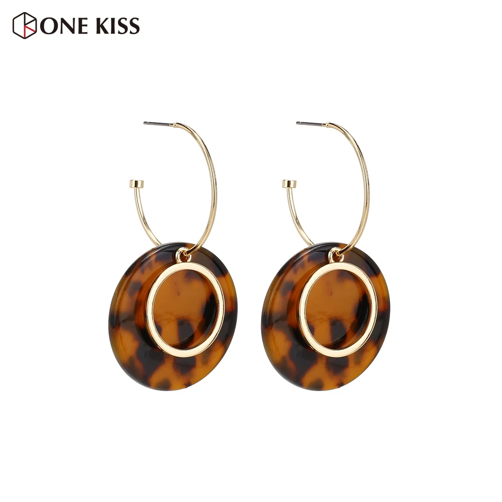 Vintage Geometric Circle Dangle Earring For Women Tortoiseshell Acrylic Resin Round Statement Drop Earring Party Jewelry 2019
Vintage Geometric Circle Dangle Earring For Women Tortoiseshell Acrylic Resin Round Statement Drop Earring Party Jewelry 2019