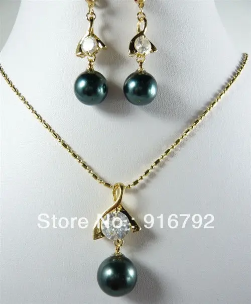 Wholesale free shipping >>>>> yellow Gold filled Large Black Pearl Necklace with Crystals earring
Wholesale free shipping >>>>> yellow Gold filled Large Black Pearl Necklace with Crystals earring